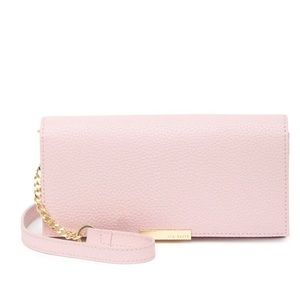 TED BAKER Grainy Leather Purse on Chain